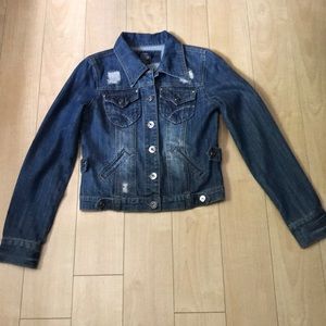 Toujou Distressed Jean Jacket, size S